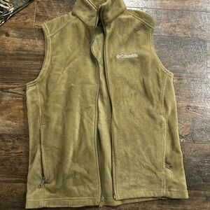 Columbia Khaki Fleece Vest